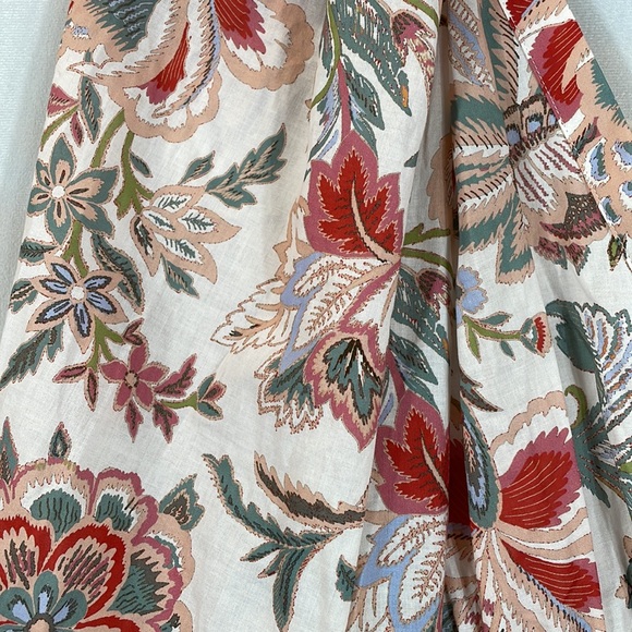 MANGO X CHUFY Dress Size L 8 Floral Cotton Boho Dress - Picture 2 of 10